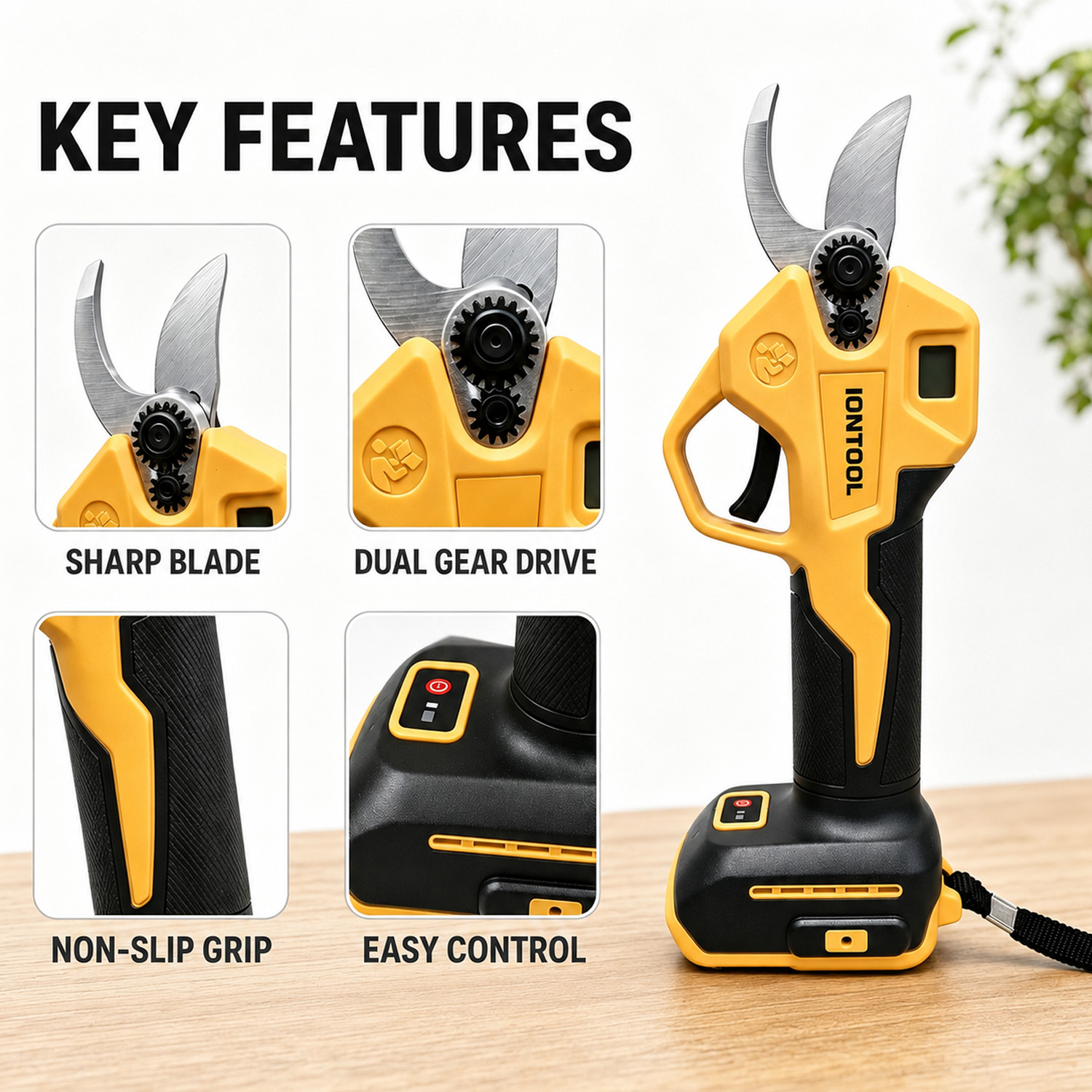 IONTOOL Żółte Bezszczotkowe Ak – Bonsai Garden Tools recenzja i cena