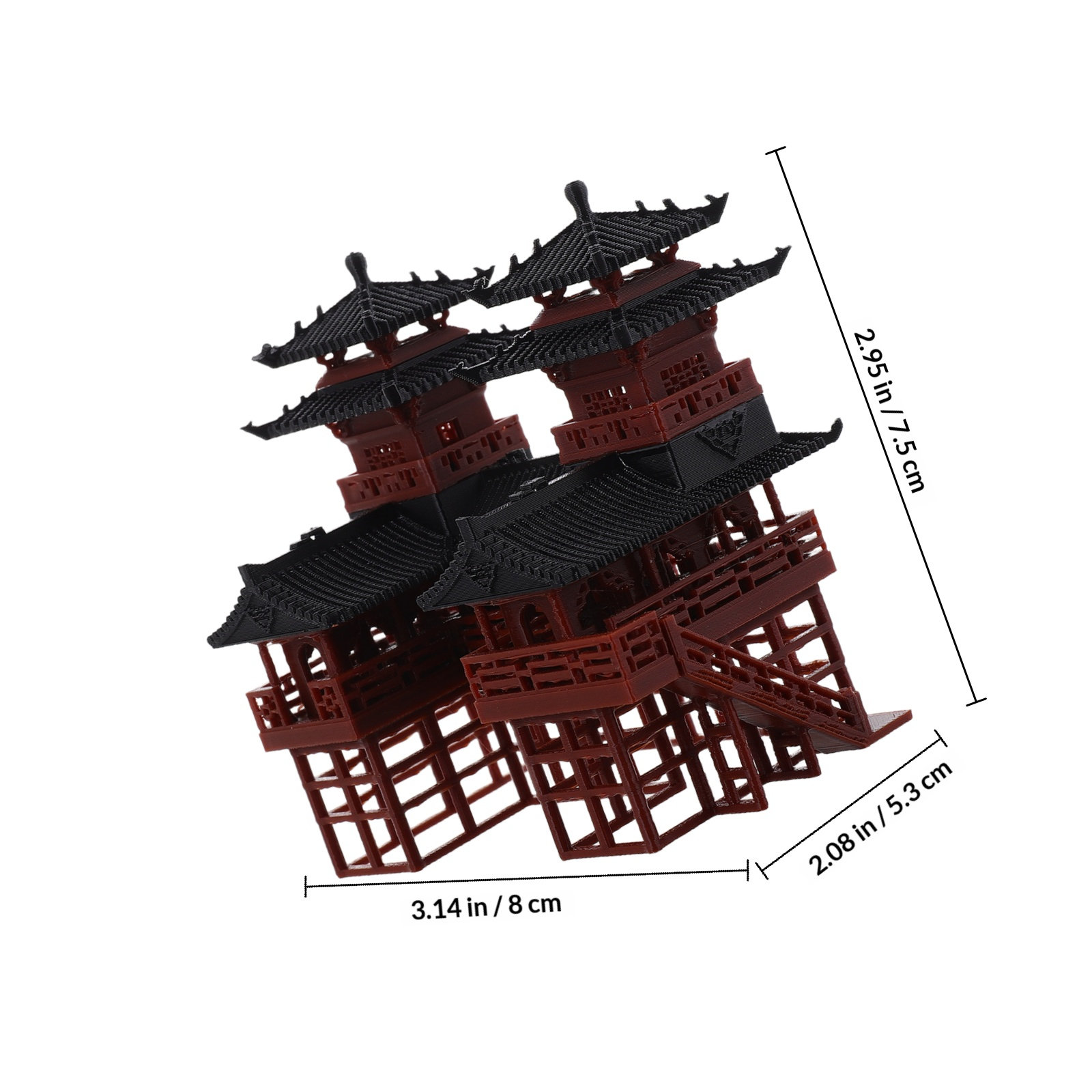 Miniaturowa dwupoziomowa pagod – Bonsai Garden Landscape Design recenzja i cena