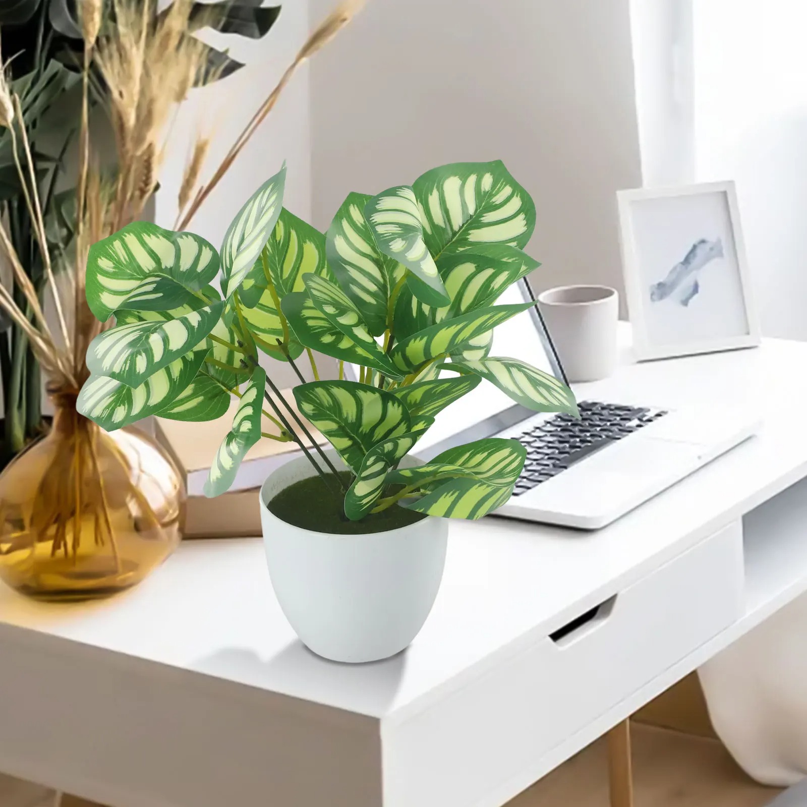 1PC Sztuczne liście Doniczka B – Bonsai Garden Mini recenzja i cena