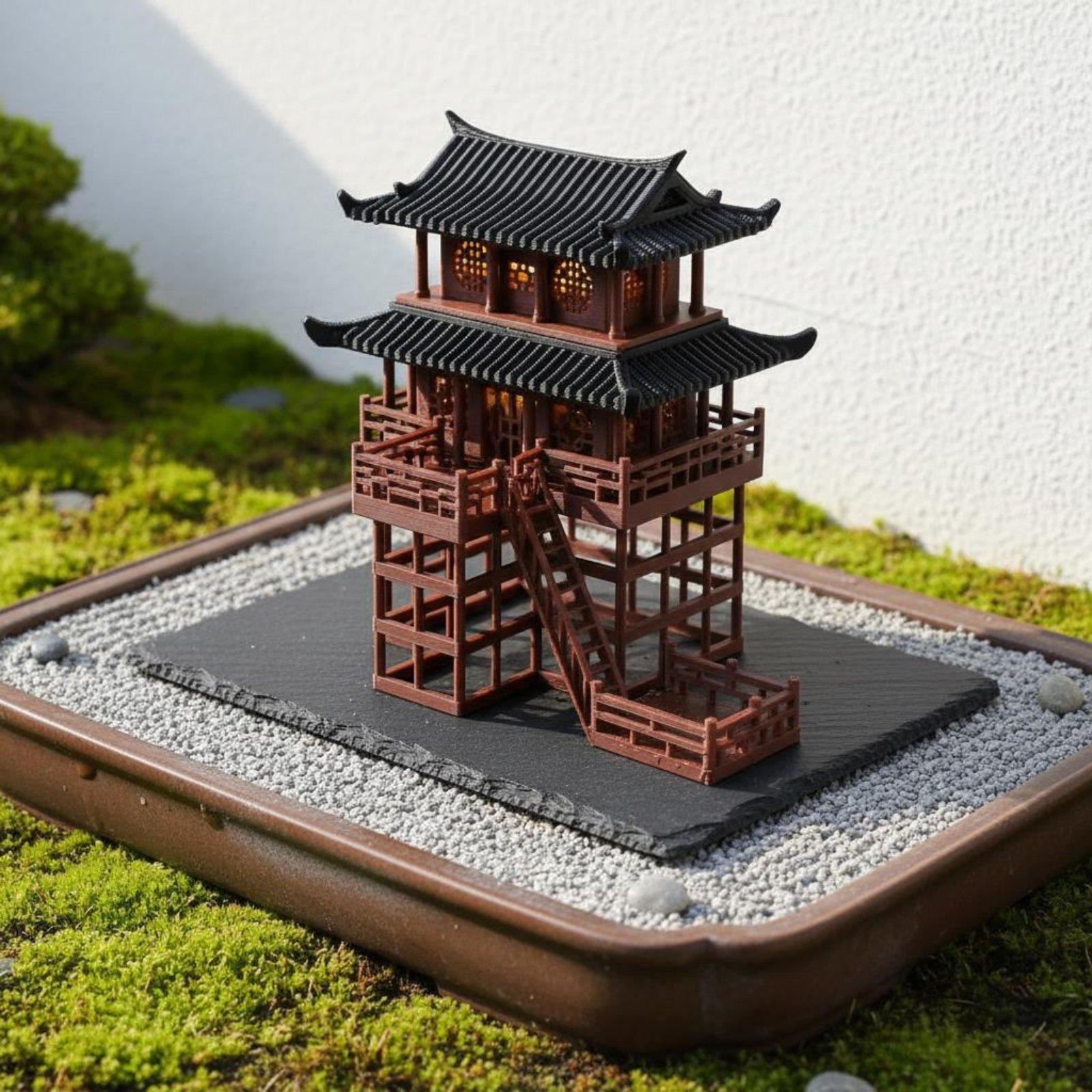 Plastikowa pagoda bonsai na st – Bonsai Garden Mini recenzja i cena